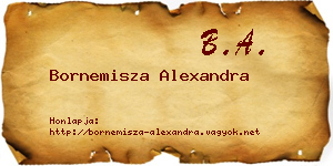 Bornemisza Alexandra névjegykártya